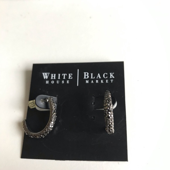 ***SOLD***Set of WHBM Pave Earrings - Picture 5 of 8